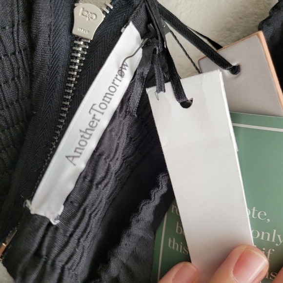 Another Tomorrow Linen Halter Dress size 46 NWT - Picture 7 of 10